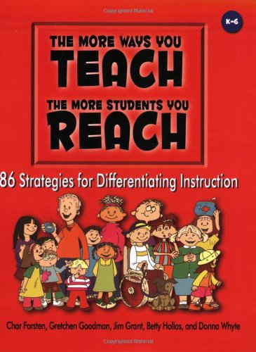 9781884548932: The More Ways You Teach the More Students You Reach: 86 Strategies for Differentiating Instruction