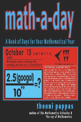 Stock image for Math-A-Day: A Book of Days for Your Mathematical Year for sale by Top Notch Books