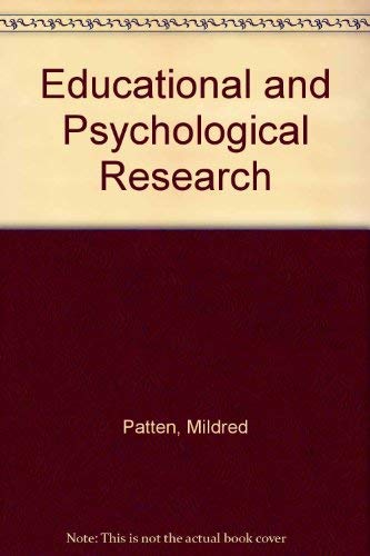 9781884585036: Educational and Psychological Research: A Cross-Section of Journal Articles for Analysis and Evaluation