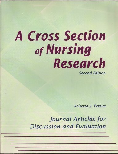 Stock image for A Cross Section of Nursing Research for sale by Wonder Book