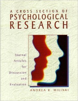 Immagine dell'editore per A Cross Section of Psychological Research : Journal Articles for Discussion and Evaluation venduto da ThriftBooks-Dallas