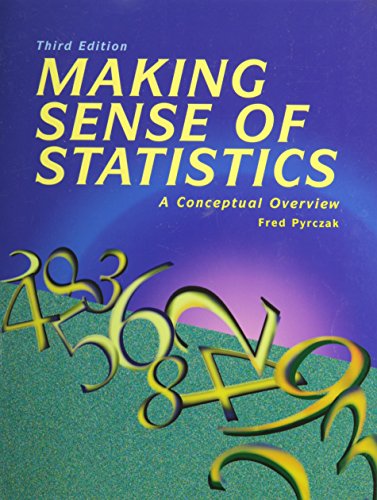 Beispielbild fr Making Sense of Statistics: A Conceptual Overview zum Verkauf von Wonder Book
