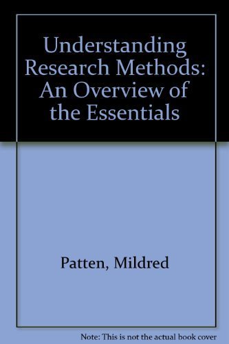 Imagen de archivo de Understanding Research Methods-3rd Ed : An Overview of the Essentials a la venta por Better World Books