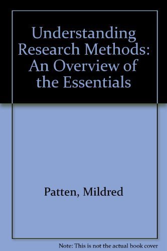 Stock image for Understanding Research Methods-3rd Ed : An Overview of the Essentials for sale by Better World Books