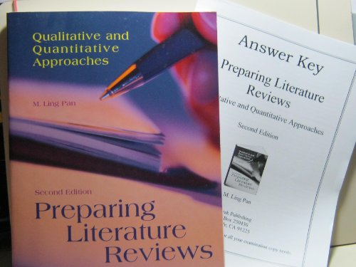 Stock image for Preparing Literature Reviews-2nd Ed : Qualitative and Quantitative Approaches for sale by Better World Books: West