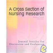 9781884585616: A Cross Section of Nursing Research: Journal Articles for Discussion and Evaluation