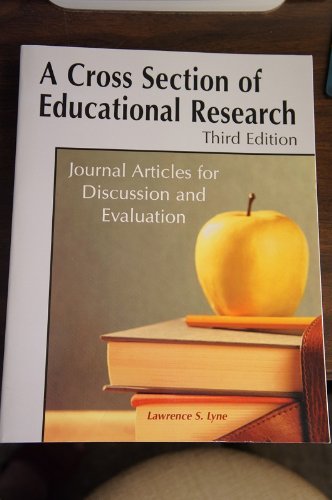 9781884585654: A Cross Section of Educational Research: Journal Articles for Discussion and Evaluation