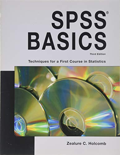 Imagen de archivo de SPSS Basics: Techniques for a First Course in Statistics a la venta por Your Online Bookstore