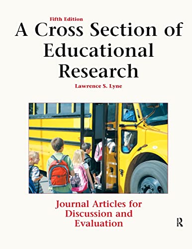 9781884585982: A Cross Section of Educational Research: Journal Articles for Discussion and Evaluation