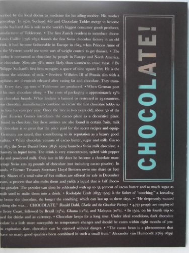 Beispielbild fr Chocolate! zum Verkauf von Argosy Book Store, ABAA, ILAB