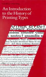 9781884718434: An Introduction to the History of Printing Types: An Illustrated Summary of the Main Stages in the Development of Type Design from 1440 up to the Present Day : an Aid to Type Face Identification