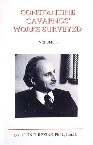 Imagen de archivo de Constantine Cavarnos' Works Surveyed Volume 2 a la venta por Bookmans