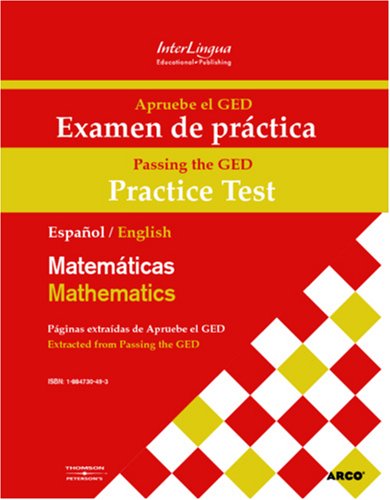 Stock image for GED Practice Exam: Mathematics / GED Examene de Prtica for sale by ThriftBooks-Dallas