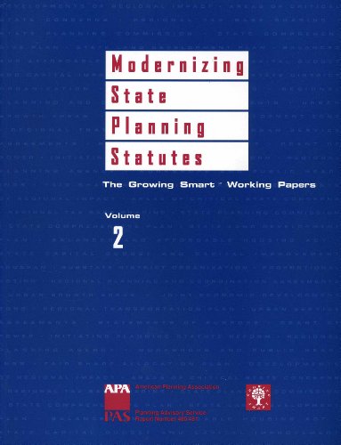 Beispielbild fr Modernizing State Planning Statutes: The Growing Smart Working Papers (Volume 2) zum Verkauf von Wonder Book