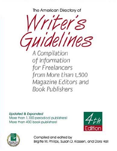 Stock image for The American Directory of Writer's Guidelines 4th Edition for sale by Ergodebooks