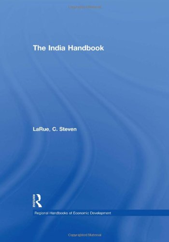 Stock image for The India Handbook (Regional Handbooks of Economic Development) for sale by Irish Booksellers