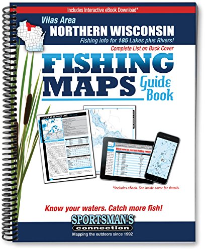 Stock image for Vilas Area Northern Wisconsin Fishing Map Guide (Fishing Maps from Sportsman's Connection) for sale by HPB-Emerald