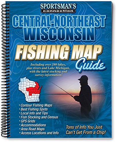 Stock image for Central-Northeast Wisconsin Fishing Map Guide for sale by HPB-Red