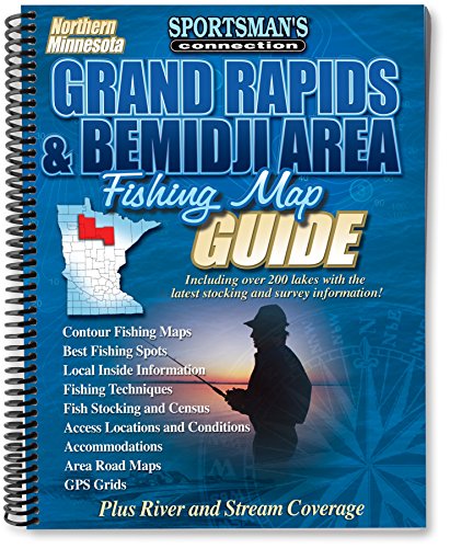 Imagen de archivo de Northern Minnesota Grand Rapids Bemidji Area Fishing Map Guide a la venta por Off The Shelf