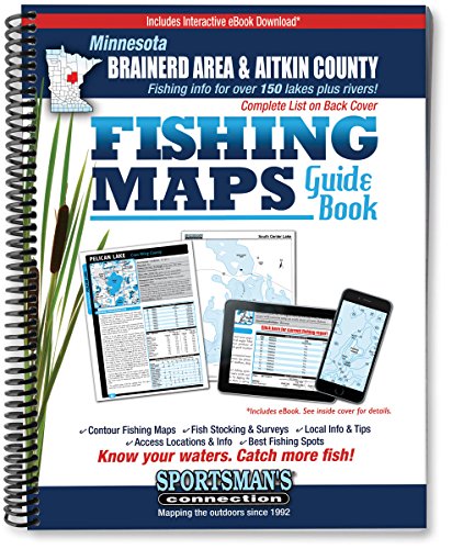 Stock image for Brainerd Area Aitkin County Fishing Map Guide for sale by Off The Shelf