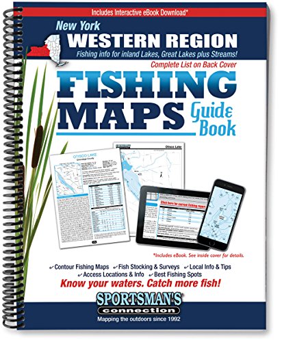 9781885010636: New York Western Region Fishing Maps Guide Book