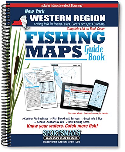 Stock image for Western New York Fishing Map Guide for sale by HPB-Red