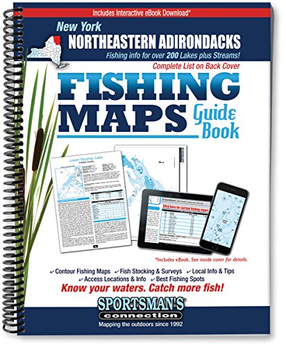 Stock image for Northeastern Adirondacks New York Fishing Map Guide for sale by Read&Dream