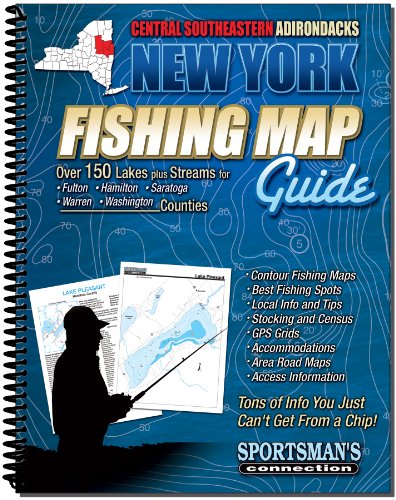 9781885010667: Central Southeastern Adirondacks New York Fishing Map Guide (Fishing Maps Guides Book)