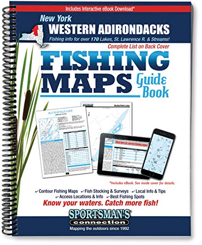 Stock image for Western Adirondacks New York Fishing Map Guide (Sportsman's Connection) for sale by ZBK Books