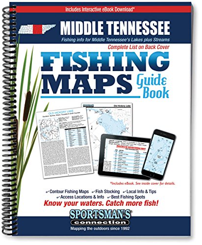 9781885010698: Middle Tennessee Fishing Map Guide