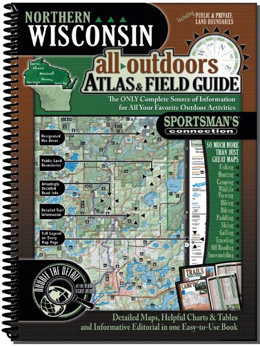 9781885010711: Northern Wisconsin All-Outdoors Atlas & Field Guide [Idioma Ingls]