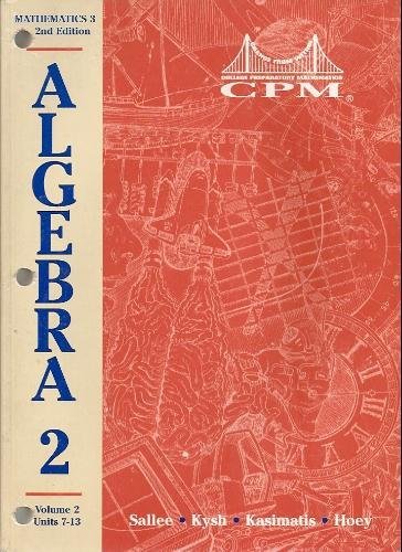 Stock image for College Preparatory Mathematics 3 : Algebra 2 for sale by Better World Books