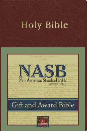 Imagen de archivo de New American Standard Gift and Award Bible; Burgundy Imitation Leat a la venta por Hawking Books