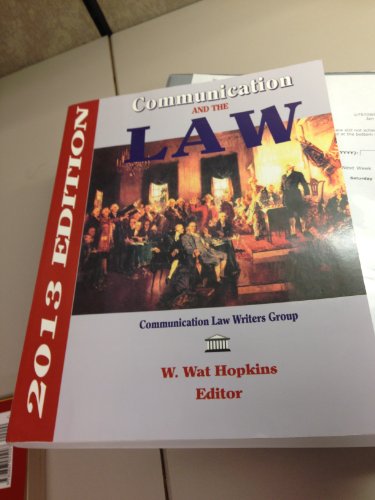 Imagen de archivo de Communication and the Law a la venta por ThriftBooks-Atlanta