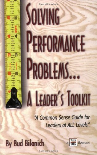 Beispielbild fr Solving Performance Problems.A Leader's Toolkit zum Verkauf von BookHolders