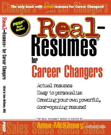 Beispielbild fr Real Resumes for Career Changers : Actual Resumes and Cover Letters (Real-Resumes Series) zum Verkauf von Wonder Book