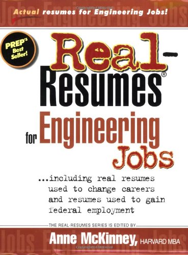 Beispielbild fr Real-Resumes for Engineering Jobs : Including Resumes Used to Change Careers and Resumes Used to Gain Federal Employment zum Verkauf von Better World Books