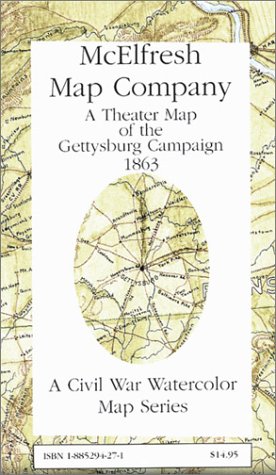 Stock image for A Theater Map of the Gettysburg Campaign 1963 for sale by G.J. Askins Bookseller