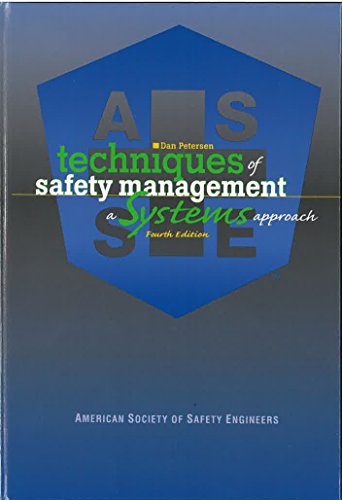 Beispielbild fr Techniques of Safety Management : A Systems Approach zum Verkauf von Better World Books: West