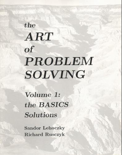 9781885875013: The Art of Problem Solving: The Basics, Solutions: 001