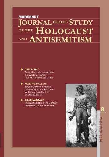 Beispielbild fr Moreshet Journal for the Study of the Holocaust and Antisemitism: Winter 2010 zum Verkauf von Revaluation Books