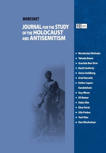 Beispielbild fr MORESHET JOURNAL (Volume 12/2015): Journal for the Study of the Holocaust and Antisemitism (Moreshet Journal (English Edition)) zum Verkauf von Revaluation Books