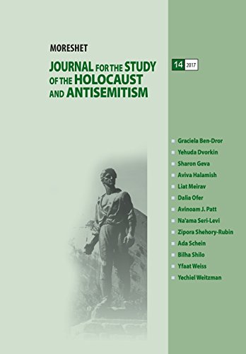 Beispielbild fr MORESHET JOURNAL (Volume 14/2017): Journal for the Study of the Holocaust and Antisemitism zum Verkauf von Zubal-Books, Since 1961