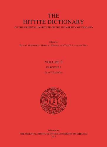 Imagen de archivo de Hittite Dictionary of OIP (S.3) a la venta por ISD LLC