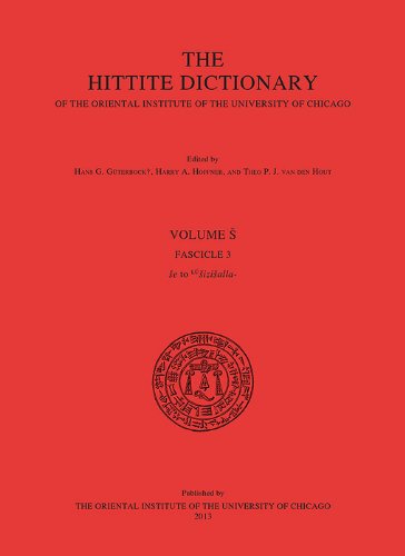 Stock image for The Hittite Dictionary of the Oriental Institute of the University of Chicago: Volume S Fascicle 3 for sale by Revaluation Books