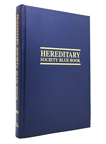 9781885943064: Hereditary Society Blue Book 1998