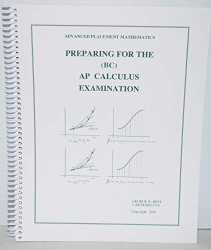 9781886018167: Preparing for the Ap Calculus Examination-Bc