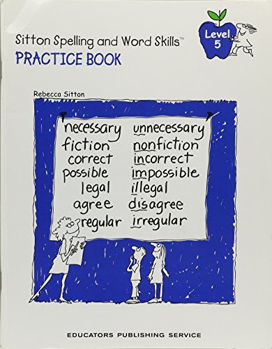 Rebecca Sitton's Practice Book for Learning Spelling and Word Skills for Students (Level 5)