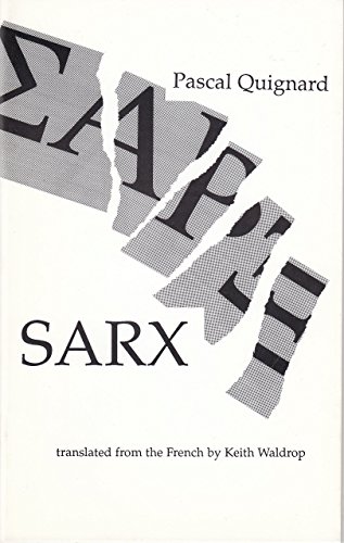 Beispielbild fr Sarx (Serie d'Ecriture Supplement No. 2) zum Verkauf von Harry Alter