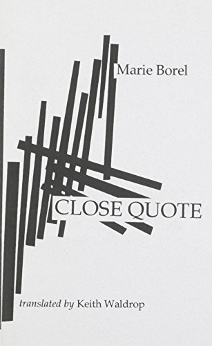 Close Quote (9781886224674) by Borel, Marie
